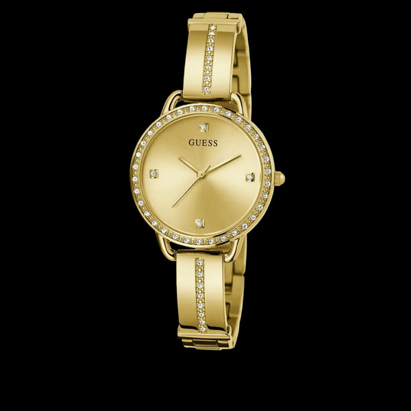 GUESS Ladies Gold-Tone Analogue Watch