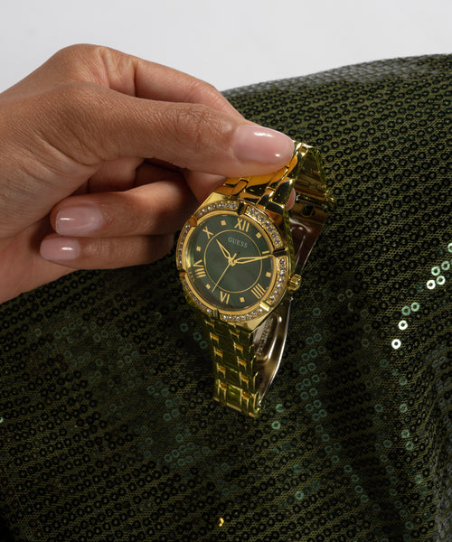 GUESS Ladies Gold-Tone Analogue Watch