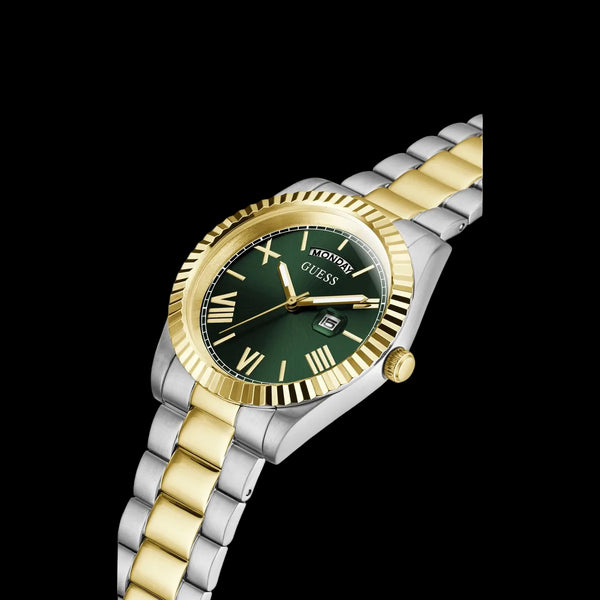 GUESS Mens Gold-Tone Analogue Watch