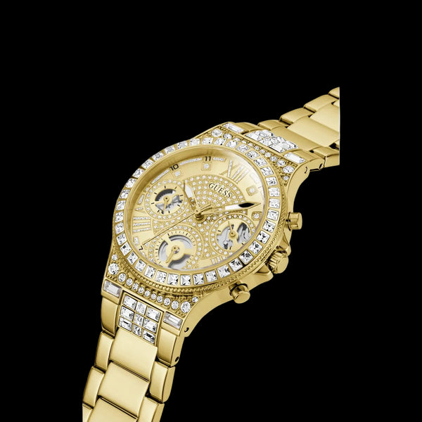 GUESS Ladies Gold-Tone Multifunction Watch