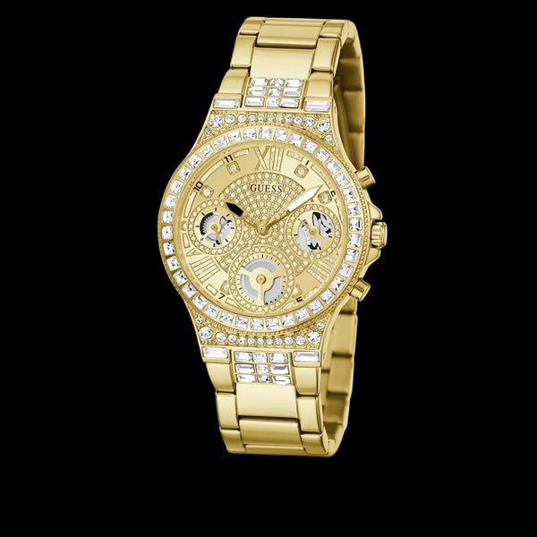 GUESS Ladies Gold-Tone Multifunction Watch