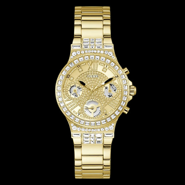 GUESS Ladies Gold-Tone Multifunction Watch