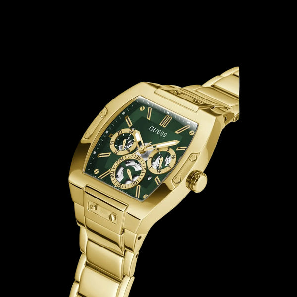GUESS Mens Gold-Tone Multifunction Watch