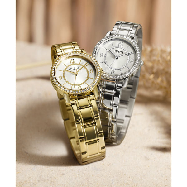 GUESS Ladies Gold-Tone Analogue Watch