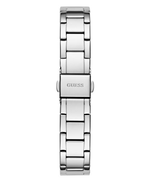 GUESS Silver-Tone Crystal Bezel Women's Watch