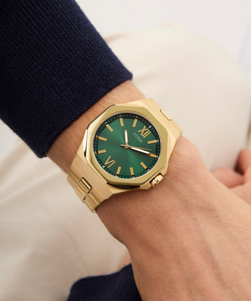 GUESS Men's Gold Tone Analogue Watch