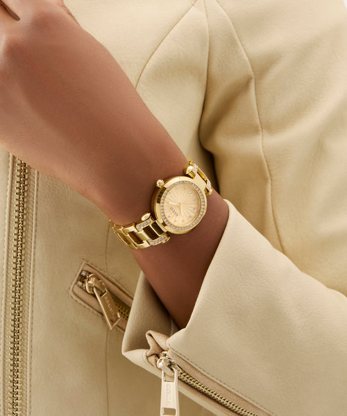 GUESS Ladies Gold Tone Analogue Watch