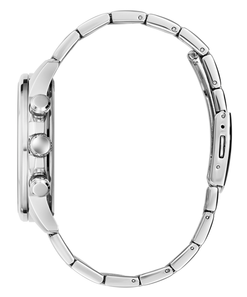 GUESS Men's Silver Tone Multi-function Watch
