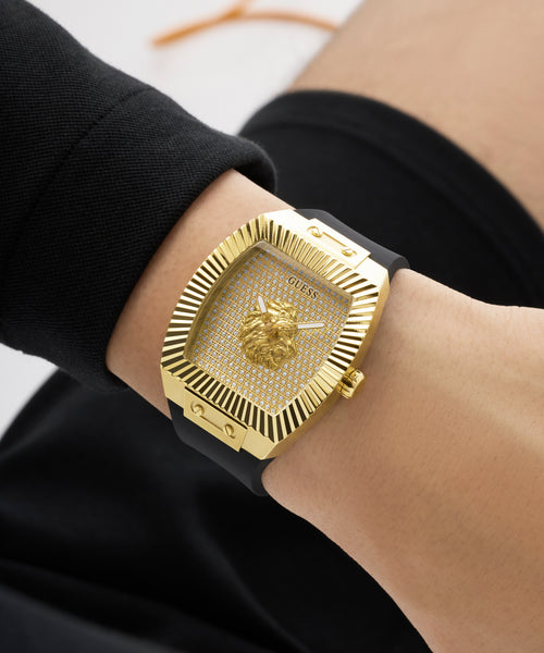GUESS Men's Gold-Tone Analogue Watch