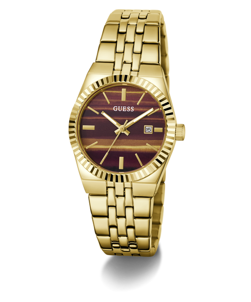 GUESS Ladies Gold-Tone Analogue Watch
