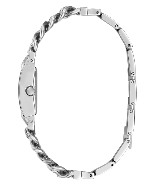 GUESS Ladies Silver-Tone Analogue Watch