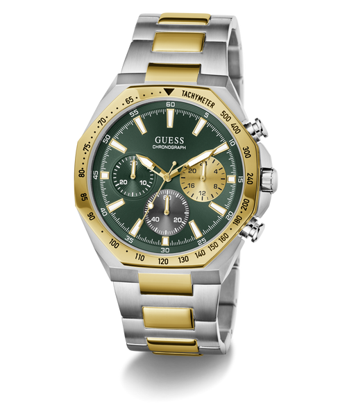 GUESS Mens Two-Tone Multifunction Watch