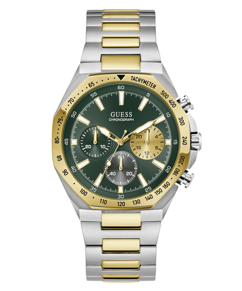 GUESS Mens Two-Tone Multifunction Watch