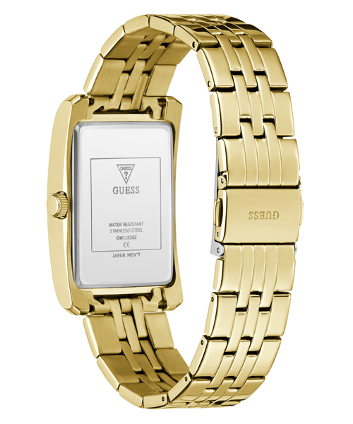 GUESS Mens Gold-Tone Analogue Watch