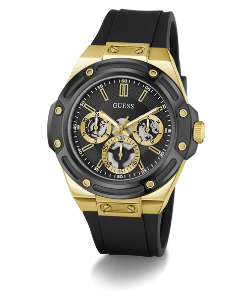 GUESS Mens Black Multifunction Watch