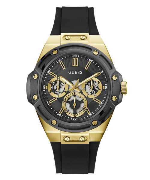 GUESS Mens Black Multifunction Watch