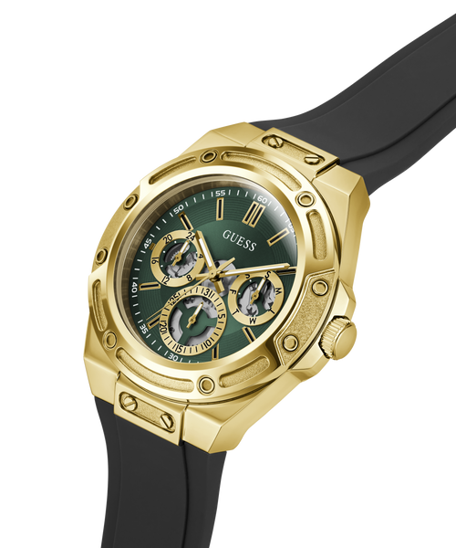 GUESS Mens Gold-Tone Multifunction Watch