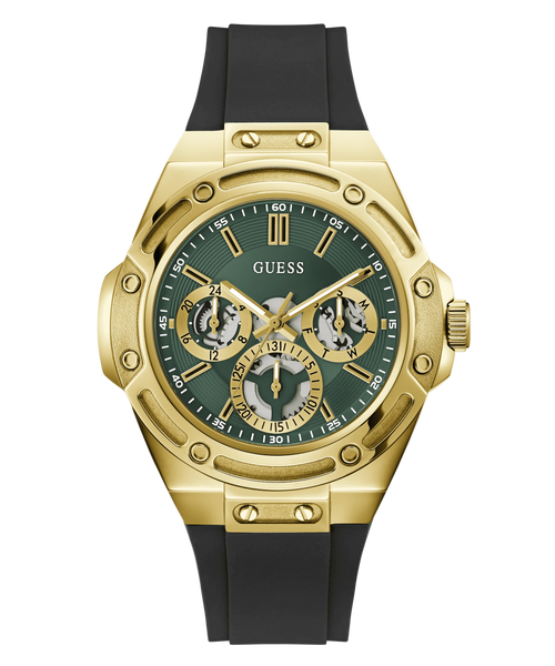 GUESS Mens Gold-Tone Multifunction Watch