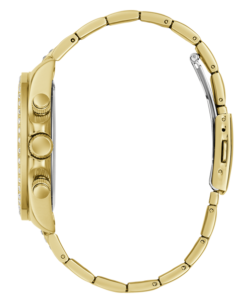 GUESS Mens Gold-Tone Multifunction Watch