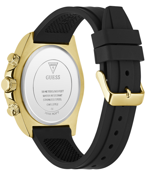 GUESS Mens Gold-Tone Multifunction Watch