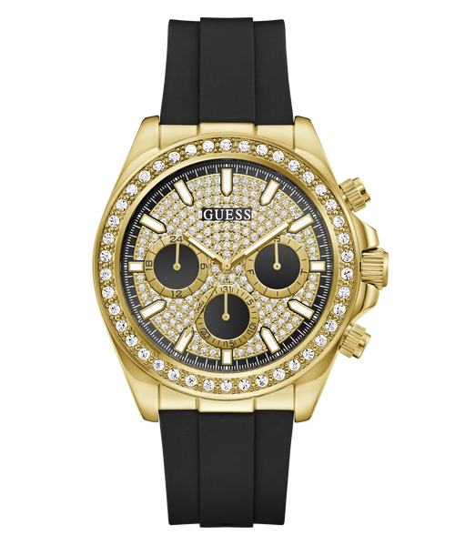 GUESS Mens Gold-Tone Multifunction Watch
