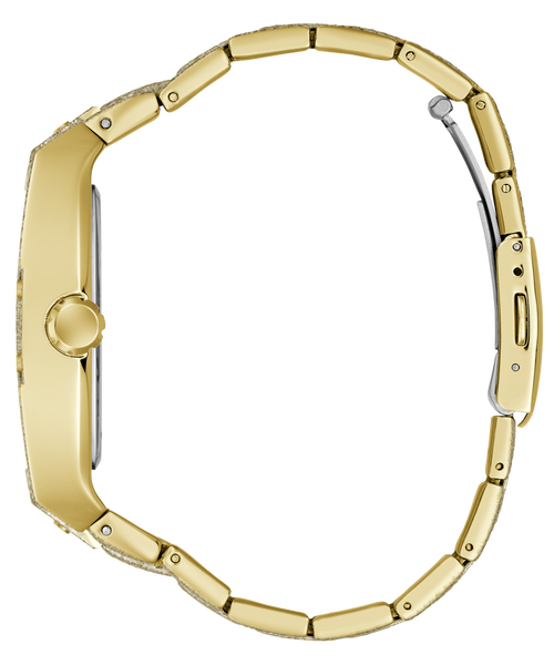 GUESS Mens Gold-Tone Multifunction Watch