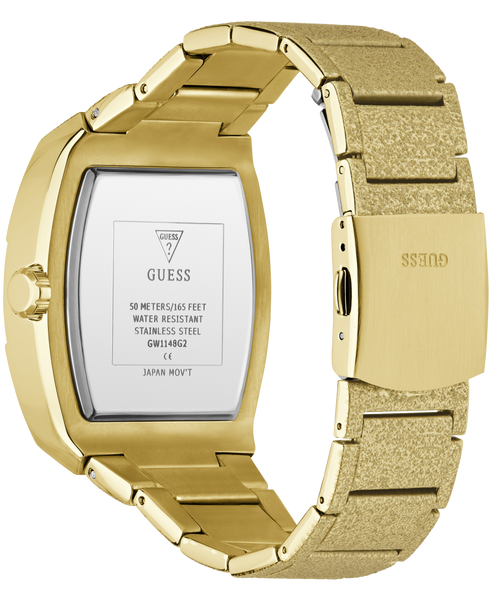GUESS Mens Gold-Tone Multifunction Watch