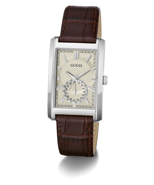 GUESS Mens Brown Analogue Watch