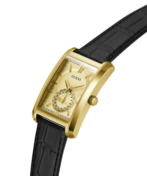 GUESS Mens Black Analogue Watch