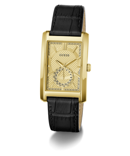 GUESS Mens Black Analogue Watch