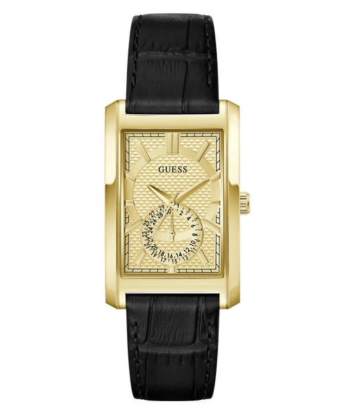 GUESS Mens Black Analogue Watch