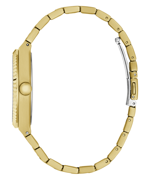 GUESS Mens Gold-Tone Analogue Watch