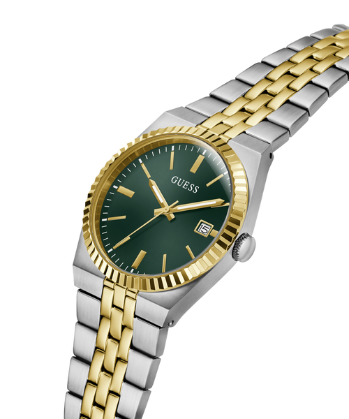 GUESS Mens Two-Tone Analogue Watch