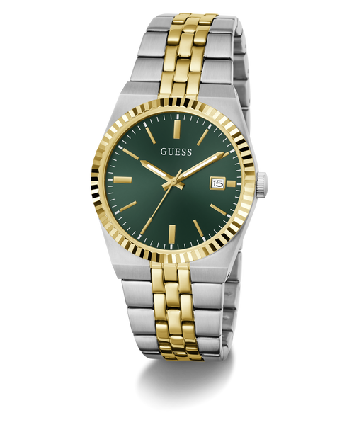 GUESS Mens Two-Tone Analogue Watch