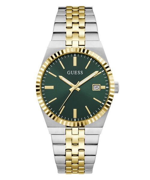 GUESS Mens Two-Tone Analogue Watch