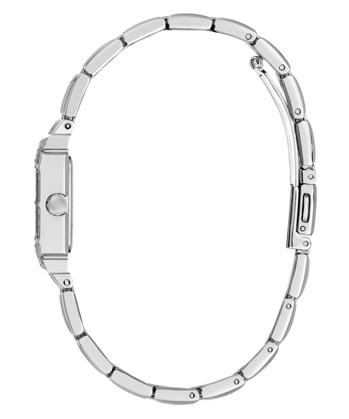 GUESS Ladies Silver-Tone Analogue Watch