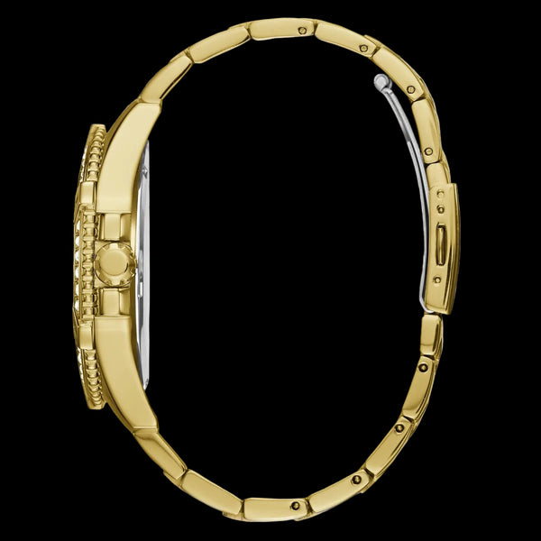 Guess Mens Gold-Tone Multi-Function Watch