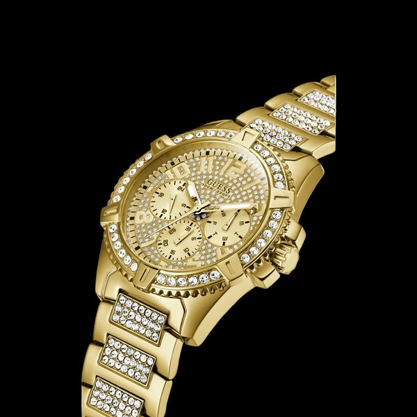 Guess Mens Gold-Tone Multi-Function Watch