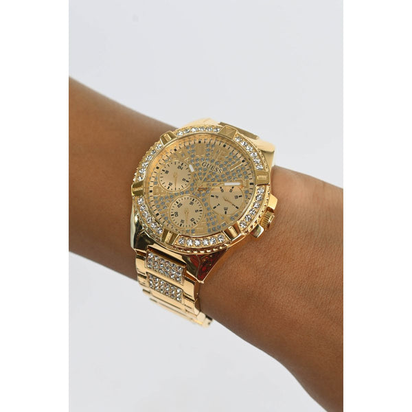 GUESS Ladies Gold-Tone Multifunction Watch