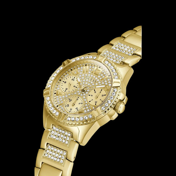 GUESS Ladies Gold-Tone Multifunction Watch