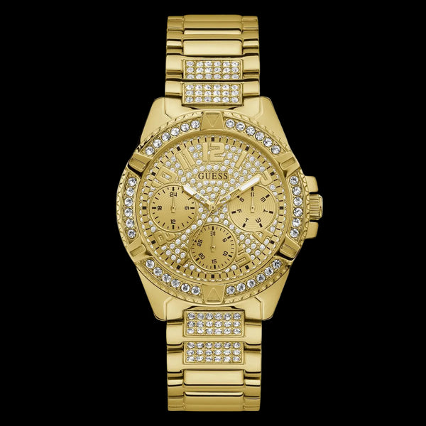 GUESS Ladies Gold-Tone Multifunction Watch