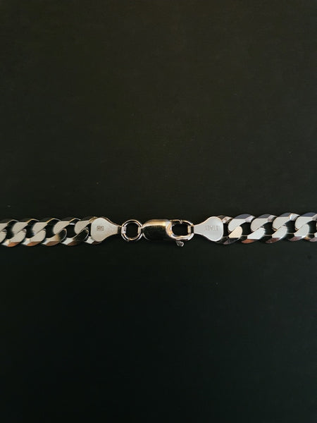Stunning 925 Sterling Silver Cuban Link Chain