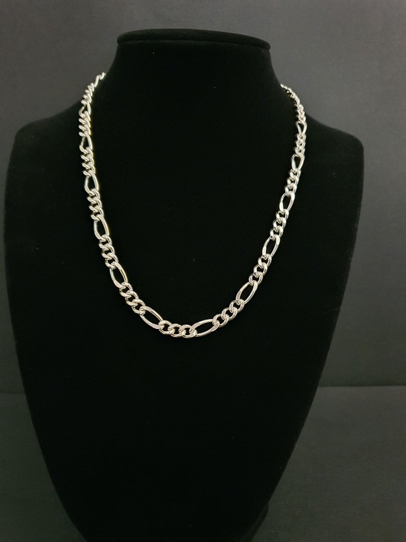 925 Sterling Silver Figaro Necklace