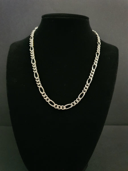925 Sterling Silver Figaro Necklace