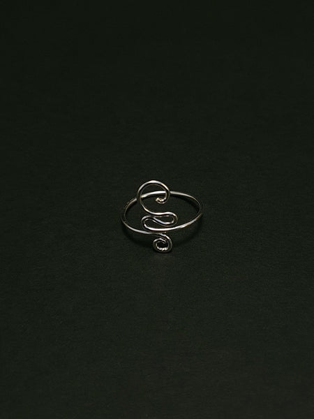 925 Sterling Silver Spiral Toe Ring