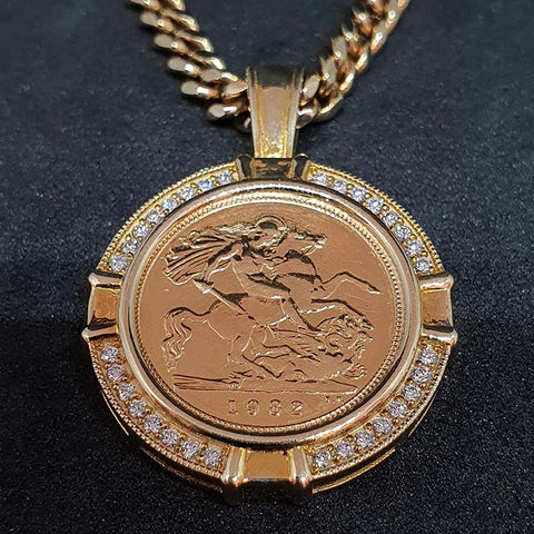 1894 Gold Sovereign Pendant | First State Auctions New Zealand